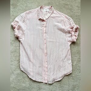 XiRENA Blush and White Striped Shirt
